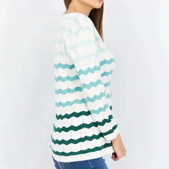 NWT 41 Hawthorn grinds pointelle sweater size large - Picture 2 of 11